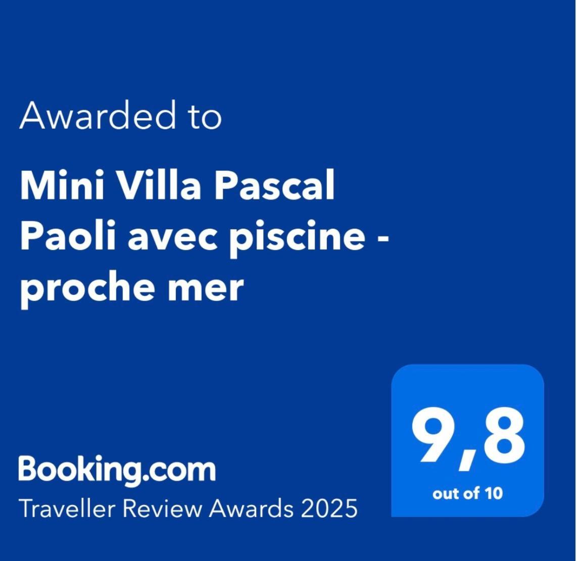 Mini Villa Pascal Paoli Avec Piscine - Proche Mer Prunelli-di-Fiumorbo Exteriör bild
